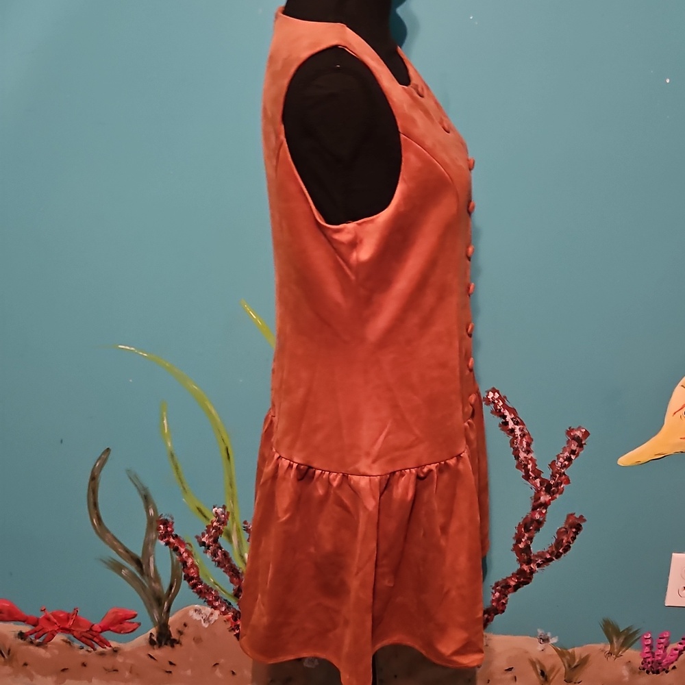 Wayf Button-Front Mini Dress - Picture 5 of 7
